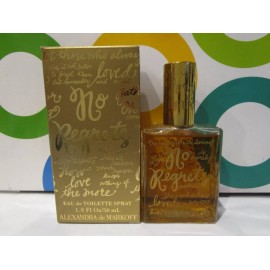 ~ ALEXANDRA DE MARKOFF ~ ALEXANDRA DE MARKOFF ~ NO REGRETS EAU DE TOILETTE SPRAY ~ 1.9 OZ BOXED