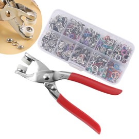 TWZKXC 1 Pcs Safety Eye Tool, Pliers Snapper Safety Eye Auxiliary Tool Compatible With Amigurumi Crochet Crochet Stuffed Multi-Function Button Animal Eyes Making Supplies Tool(100 Pair of Buttons)