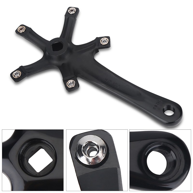 1Pair 170MM Mountain Road Bike Alloy Single Crankset Repair Parts