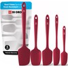 DI ORO Silicone Spatula Set - Rubber Kitchen Spatulas for