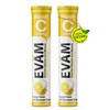 EVÄM Vitamin C 240 mg Effervescent Tablets, Lemon Flavour, 2