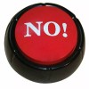 Zany Toys Humorous Novelty NO Button- Gag Gift