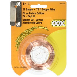 Hillman 50163 Utility Wire, 22 ga x 75 ft L, Copper