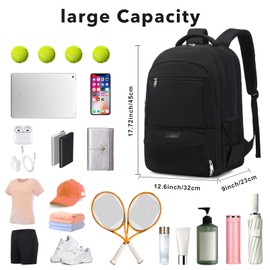 ACESAK Tennis Backpack Tennis Bag for Women Men - Tennis Bag Holds 2 Rackets, Badminton Squash, Pickleball Paddles Balls