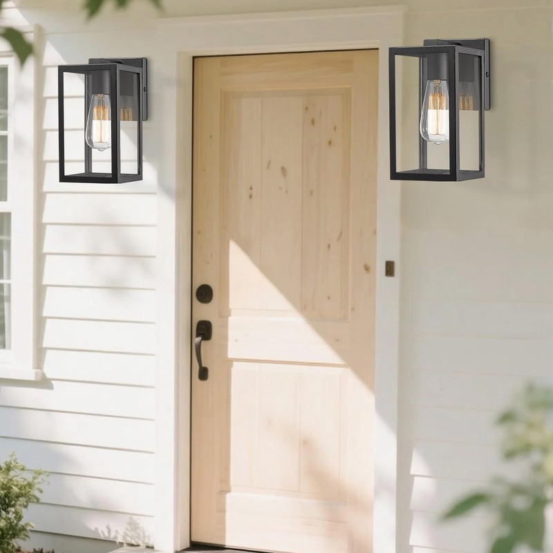 Bestshared Exterior Wall Lantern, Outdoor Wall Sconce, Patio Lighting Fixture