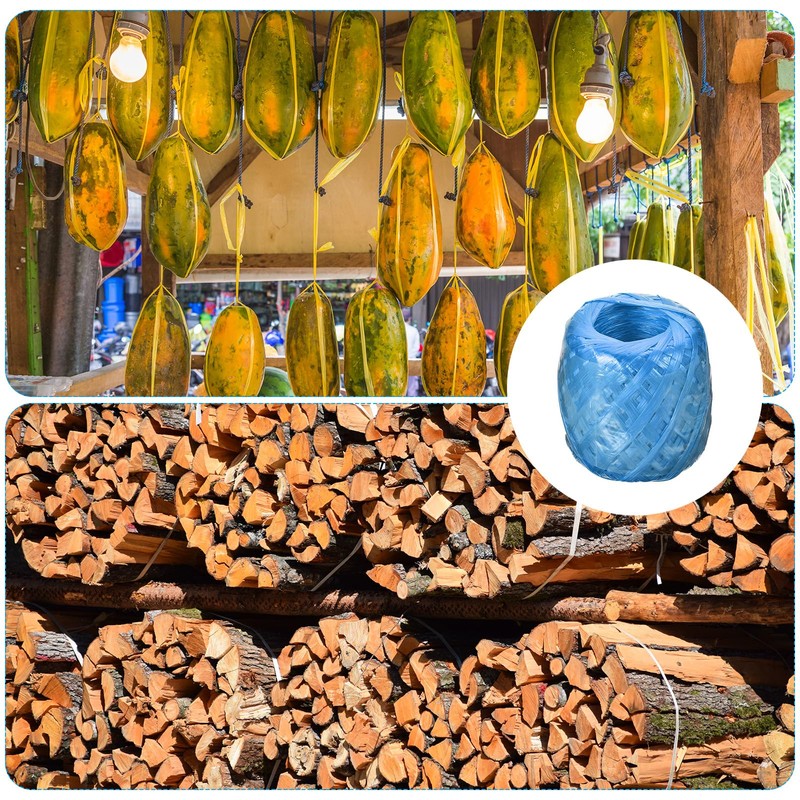 PATIKIL 180m/590Ft Polyester Nylon Plastic Rope, Twine Household Bundles Ropes