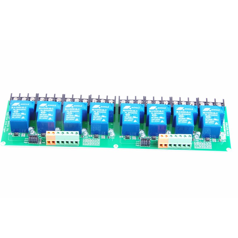 KNACRO DC 12V 30A 8-Channel Relay Module High Or Low