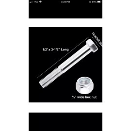 Unbranded 2pc tractor pto bush hog shear bolts 3 1/2x 1/2