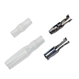 [Set of 10] Giboshi Terminal Set, 0.16 inches (4.0 mm) (0.3 - 1.25 sq sq ), Male/Female, with Insulated Sleeve