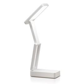 Small Desk Lamp,10000mAh Battery Operated Lamp,3 Colors+Dimmable Desk Light,LED Desk Lamp with USB Charging Port+Digital Clock+45min-Timer,Wireless & Portable Light,Desk Lamps for Home Office,Craft