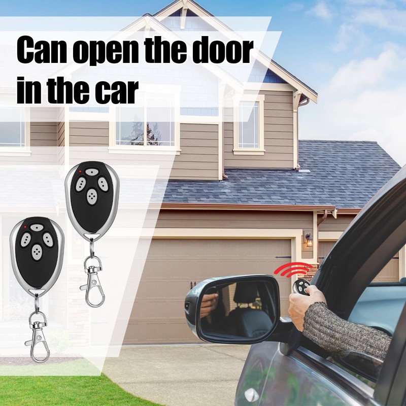 Kingdder 2 Pcs 4 Channels Gate Opener Remote Compatible with