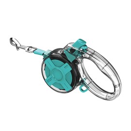 13 Ft Retractable Dog Leash, a Leash for Small Medium Dogs, Suitable for Dogs Weighing up to 44 lbs, One Handed Braking Device, Sturdy Nylon Strap to Avoid Entanglement (Green)