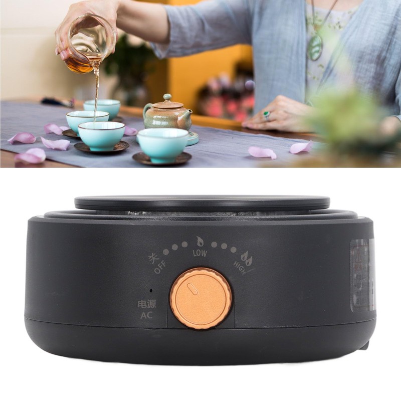 Electric Hot Plate, 360 Deg Heating Countertop Single Portable Electric
