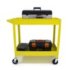 HPDMC 30in Large Steel Service Cart - Yellow - Utility