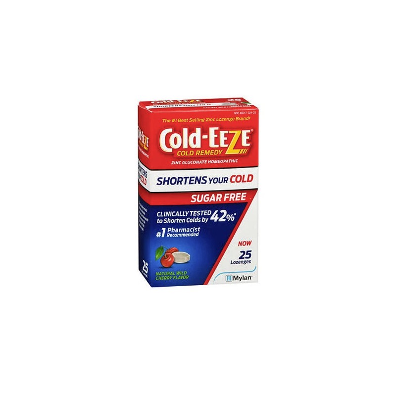 Cold-Eeze Lozenges Sugar Free Natural Wild Cherry Flavo