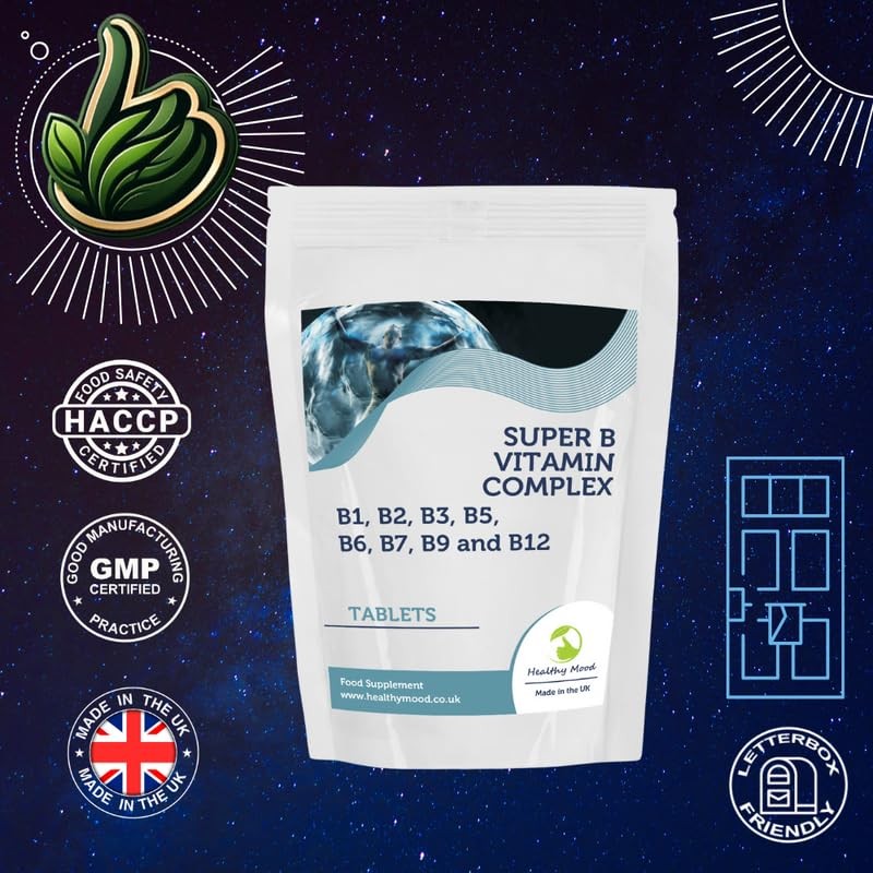 B Vitamins Super B Mulitvitamin Complex Complex 30 Tablets B1