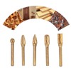 5Pcs Grinding Bit Head Rotary File Burr Double Cut Tool
