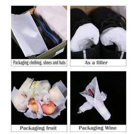 45 Sheets of White Acid Free Tissue Paper for Clothes Decorative Gift-Wrapping Sketch and Cutting Paper for Art Craft and Packing -18gsm - 450mm x 700mm