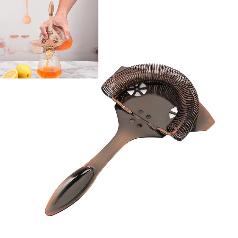 Ice Strainer Effective Filtering 304 Stainless Steel Multifunctional Cocktail Strainer