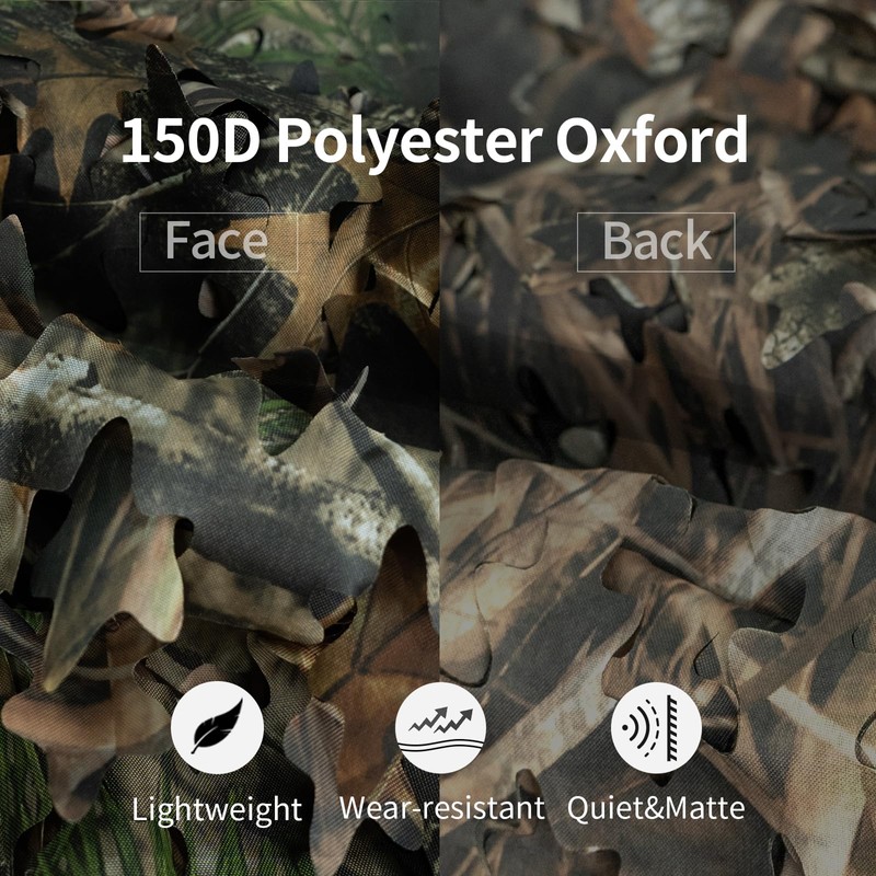 LOOGU Camo Netting, Camouflage Net Blinds Great for Sunshade Camping