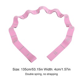 Banda De Resistencia, Ejercicio Para Fisioterapia, Yoga, RehabilitacióN Y En Casa, Metros Lavable,Correas Yoga Estirar,Cintas Elasticas Musculacion,Bandas Resistencia，Cintas Elasticas (Rosa, 11)