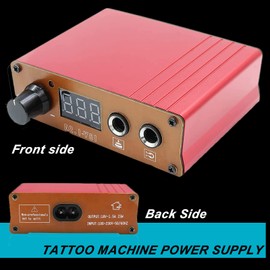 Tattoo Power Supply - Yugui Power Supply Professional Black & Red Shell iron Machine Gun for Supplies
