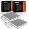 A-Premium - Filtro de aire de cabina de 2 piezas