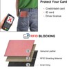 ProChosen Credit Card Holder Wallet,RFID Blocking Small Wallets Genuine Leather