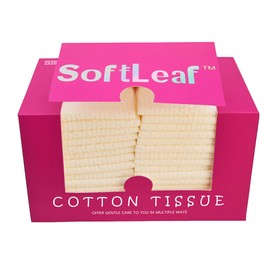 SoftLeaf Disposable Face Towels XL, Ultra Thick & Soft Makeup Remover Dry Wipes, Dry and Wet Dual-Use Daily Facial Tissues, Face Towelettes Disposable for Sensitive Skin, 9.84"×11.8", 160 Count 4 Pack