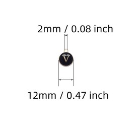 Xeahung 52 Pcs Metal Round Letter Pendant Double Sided Letter Charms For Jewelry Making Necklace Bracelet Making Earring Adults Keychain Christmas Birthday Gifts (Black)