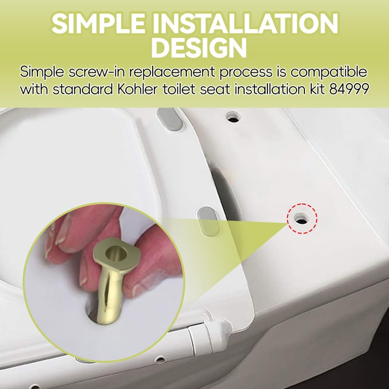 LEDBarz 85040 Anchor Nut Replacement for Kohler Toilet Seat Hinge