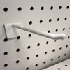 4" Plastic Economy Peg Hooks for Slatwall and Pegboard, Off-White