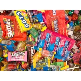 Huge Fun Mix Assorted Variety Bulk Chewy Hard Candy - 12 Pound Box (560 Count)