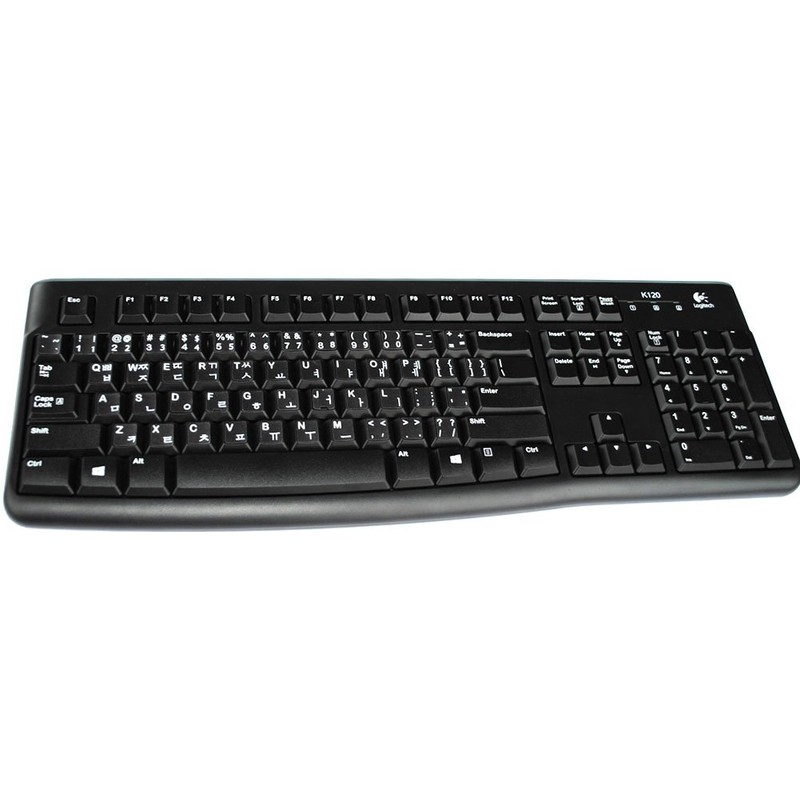 Korean Keyboard Label with White Lettering Transparent for Computer LAPTOPS