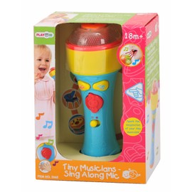 PlayGo Tiny Musicians Sing Along Mic Music Player with built in Speakers, Preprogrammed Music For 18 Months & Up