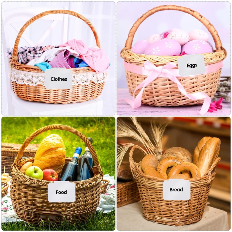12 Pieces Basket Labels Clip on Set, Include 10 Pieces