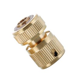 ViLiyDuo Pack of 4 brass hose connectors, garden hose, quick coupling, hose coupling 1/2 inch, for car washing and hose connection