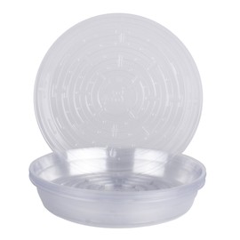 Curtis Wagner 10 Piece Clear Vinyl Plant Saucer, Round