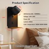 DEC LUCE DECOLUCE LIGHTING Modern LED Plug in Wall Sconce,