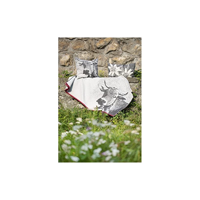 David Fussenegger [W0724] Cushion Cover Cow Photorealistic Felt 50 x