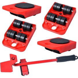 Heavy Duty Furniture Lifter Kit with 4 Sliders Heavy Furniture Roller Move Tool Set for Sofas, Couches and Refrigerators Easy and Safe Moving