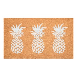 Calloway Mills 116301729 White Pineapple Trio Doormat, 17" x 29"