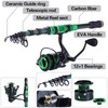 Sougayilang Fishing Rod and Reel Combos - Carbon Fiber Telescopic