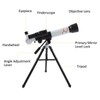 Children Astronomy Telescope with Adjustable Tripod Lightweight Portable Telescope for