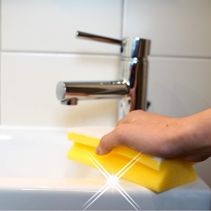 Sonty Pack of 10 Cleaning Sponge Scratch-Free Large Washable Bathroom