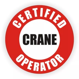 Unbranded/Generic 3pcs Certified Crane Operator Hard Hat Decals Helmet Stickers Boom Truck Lift