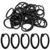50pcs Plastic Hooks for Gazebo Curtains, Smooth Sliding Plastic Curtain