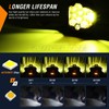 AUTOXBERT 2x 5Inch Round Led Off Road Lights Yellow Fog