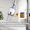 RHQFDM 2 Pieces Water Filter Faucet 360°Rotatable Faucet Filter with