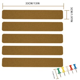 Bulletin Board Cork Board Cork Boards for Walls Cork Board for Office Pin Board Bulletin Boards for Walls (Brown)